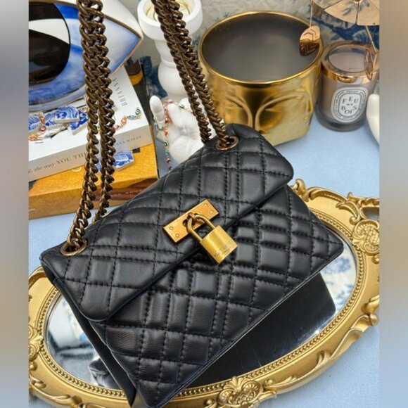 🆕 KURT GEIGER LONDON 🧿 NWOT Mini Brixton Lock Leather Convertible Shoulder Bag - Picture 8 of 15